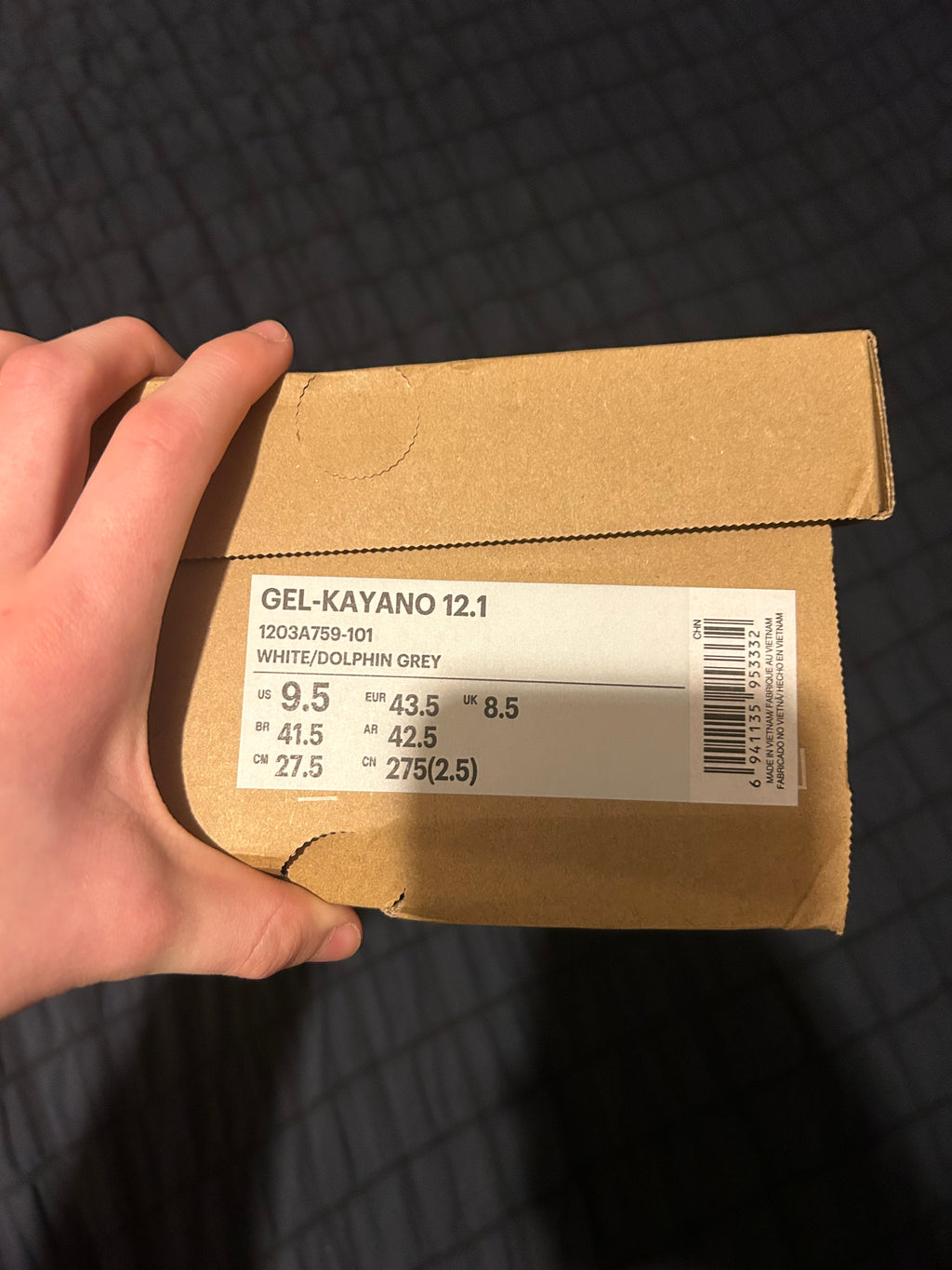 ASICS Gel Kayano 12.1 White Dolphin Grey